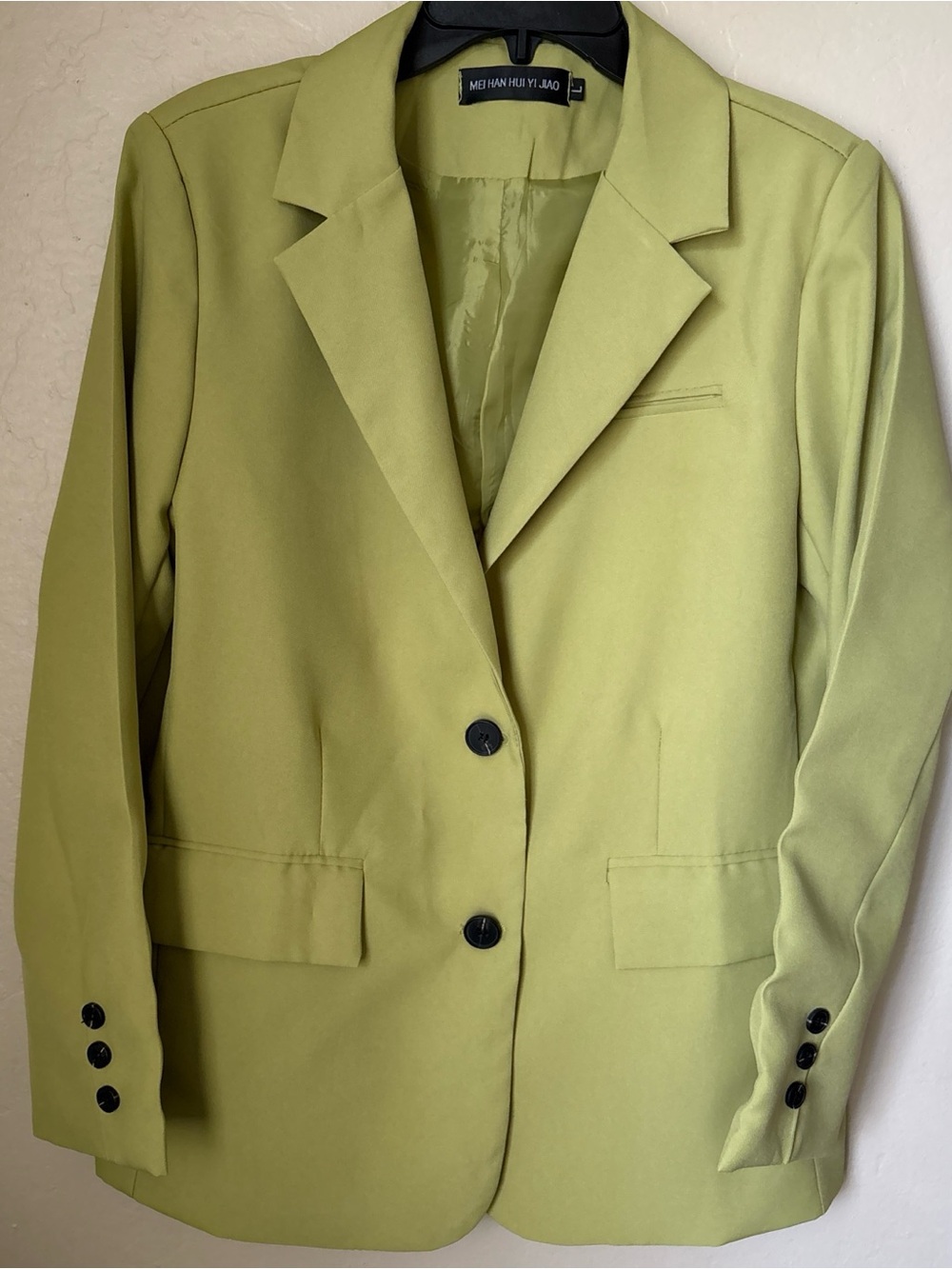 Women's Lime Green Tailored Blazer